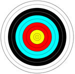 Classic STANDARD Four Color Target Face